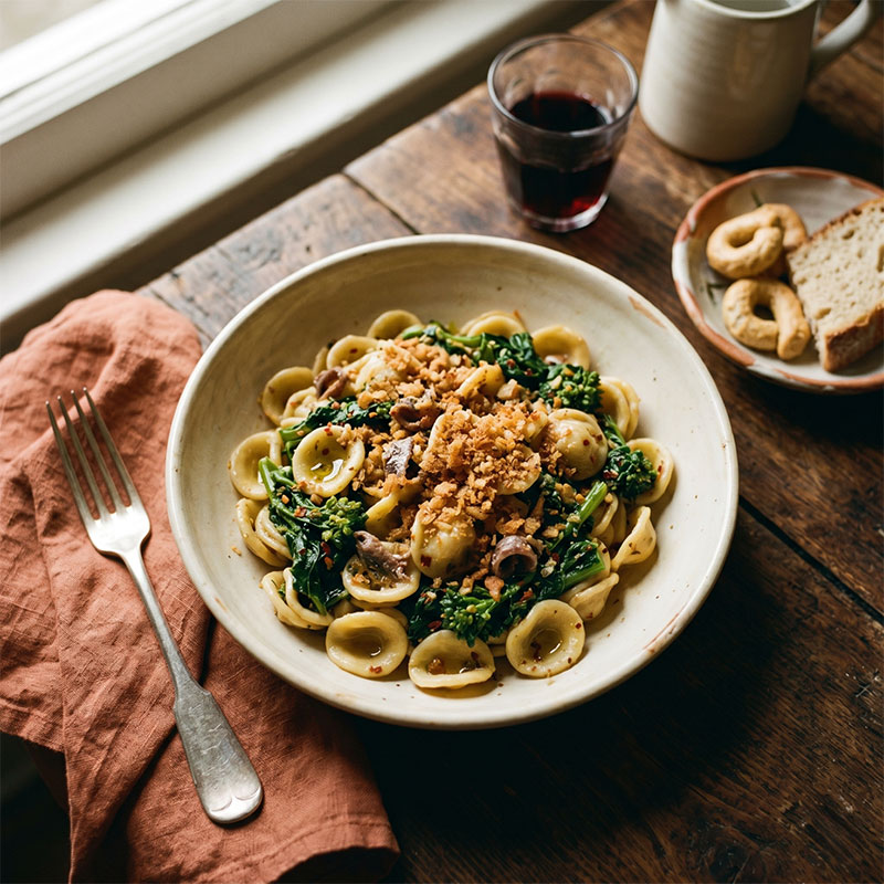 Orecchiette con cime di rapa